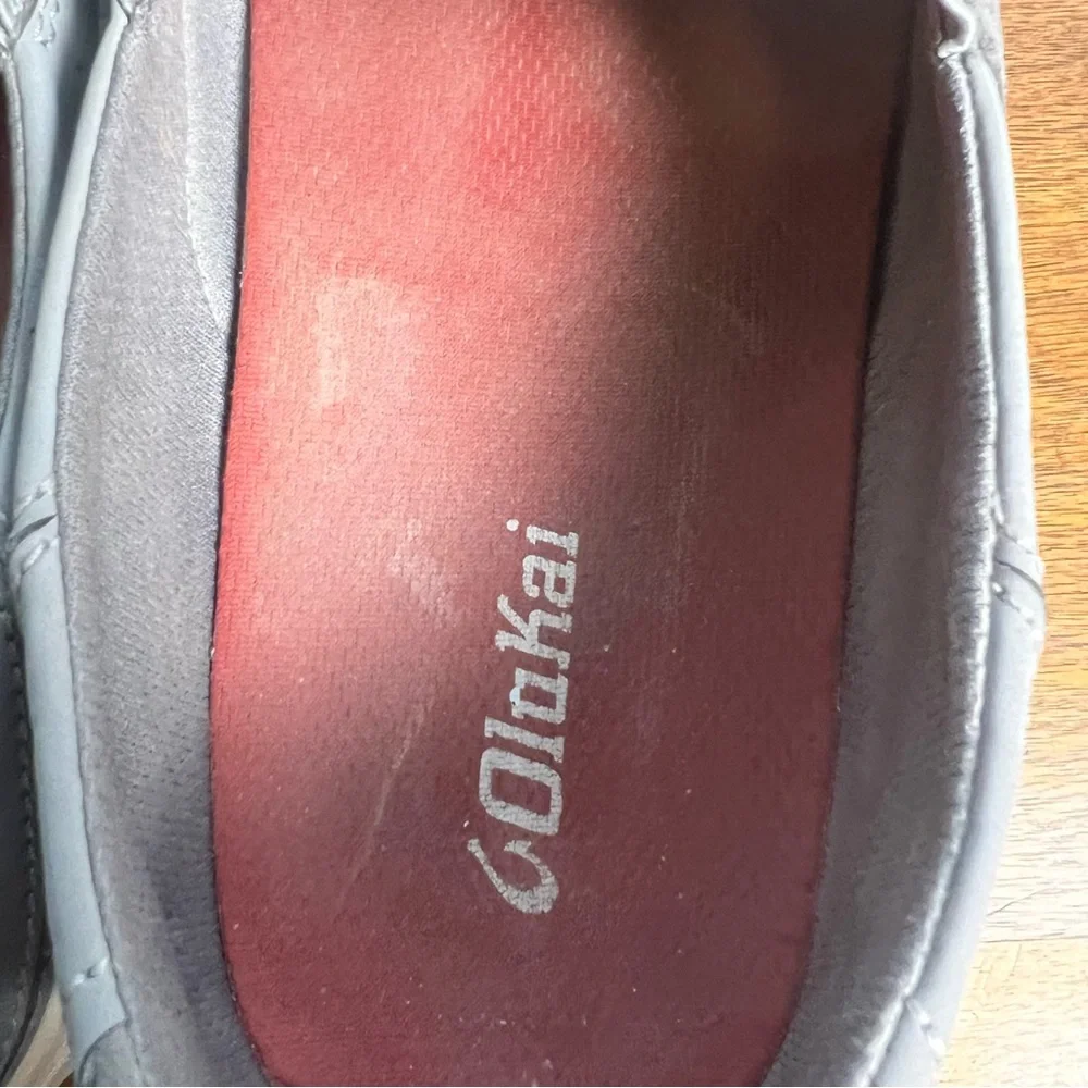 OluKai Lae'ahi Men's Mesh Slip-On Sneakers Gray Comfort‎ Shoes – Sz. 10.5